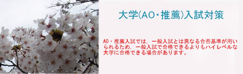 AO入試・推薦入試の対策は日本編入学院にお任せ下さい。
