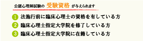 公認心理師試験の受験資格が与えられます